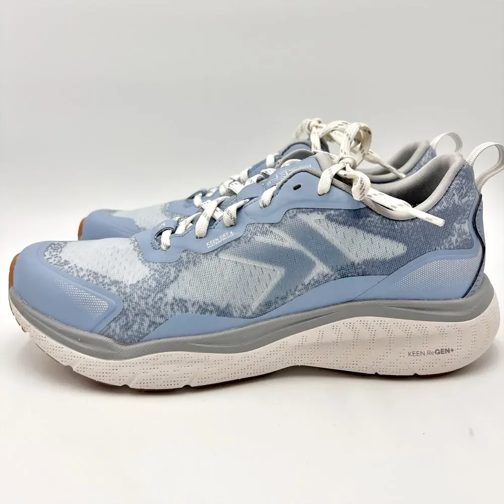 Keen Womens Leiki Hiking Shoes Size 9.5 Blue White Waterproof Sneakers NWOB